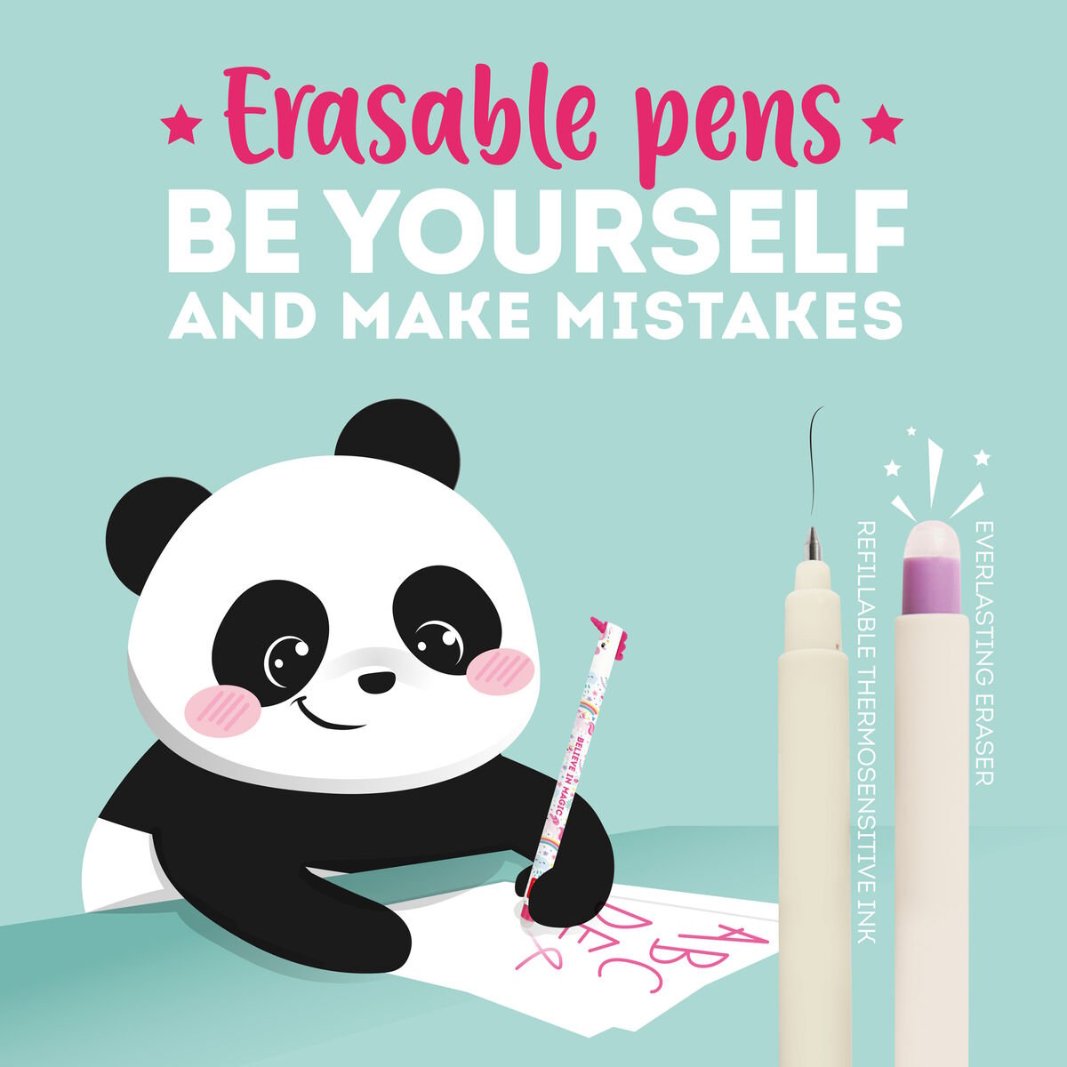 "Believe In Magic" Unicorn Erasable Gel Pen - Erasable Pen