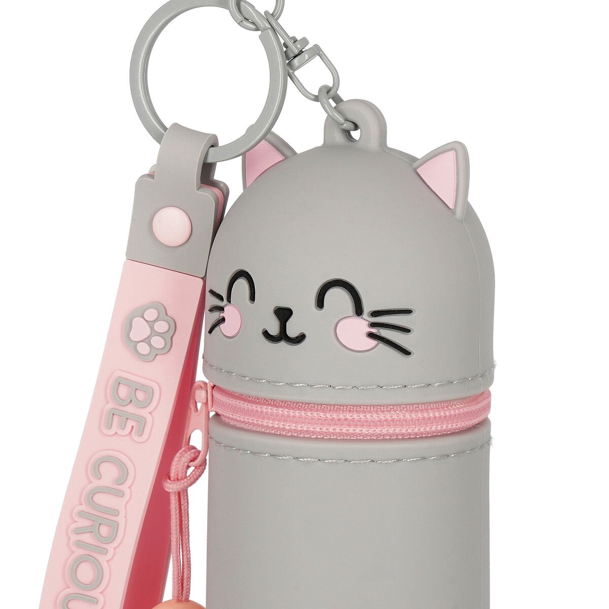 Münztasche mit Schlüsselanhänger Kitty - Mini Kawaii