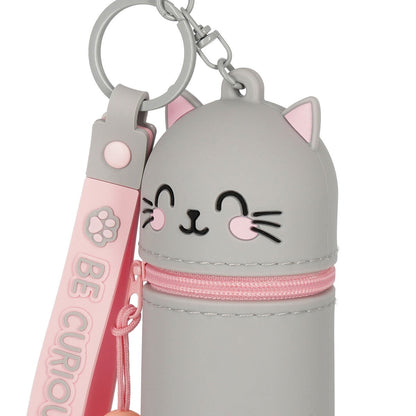 Münztasche mit Schlüsselanhänger Kitty - Mini Kawaii