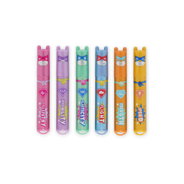 Legami Set de 6 mini-surligneurs Teddy's Superpower
