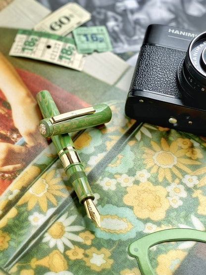 Esterbrook, Füller Model J Lotus Green Ebonite Gold