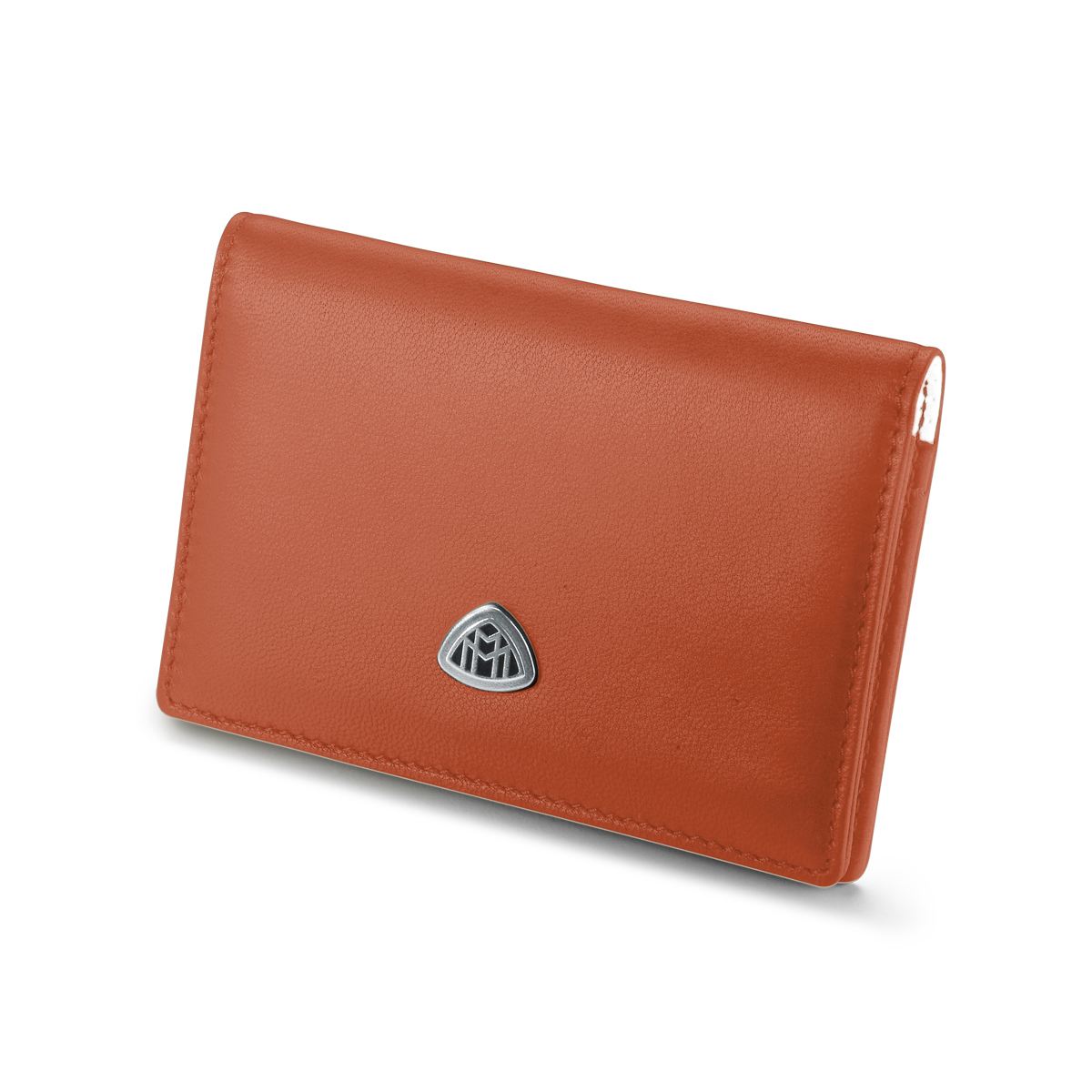 Custodia per carte di credito Maybach The Fellowship II in pelle nappa di agnello, arancione