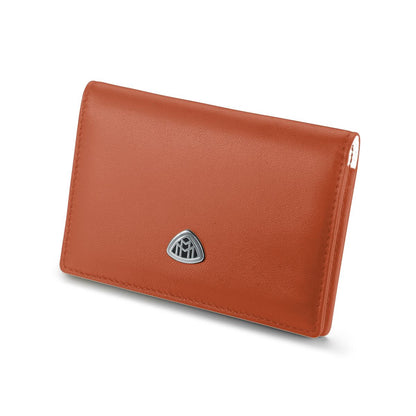 Custodia per carte di credito Maybach The Fellowship II in pelle nappa di agnello, arancione