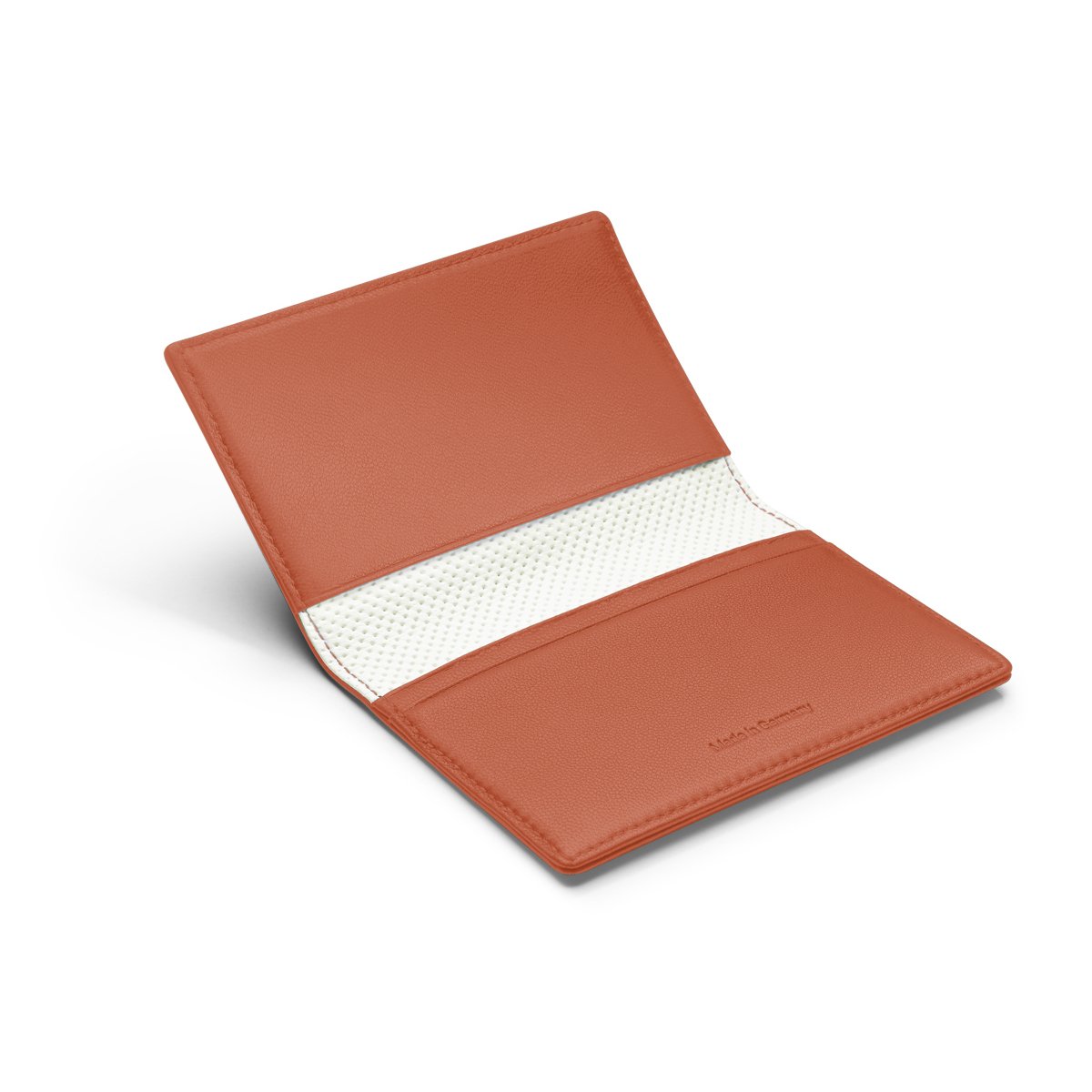 Custodia per carte di credito Maybach The Fellowship II in pelle nappa di agnello, arancione