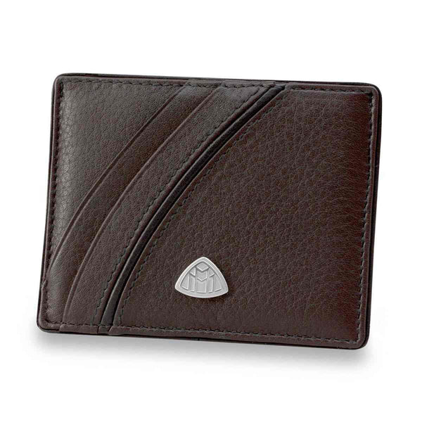 Portacarte di credito Maybach The Realm II Flat, 5 scomparti per carte, color marrone espresso