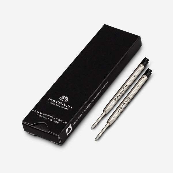 Ricarica per penna a sfera Maybach, confezione da 2, Midnight Black