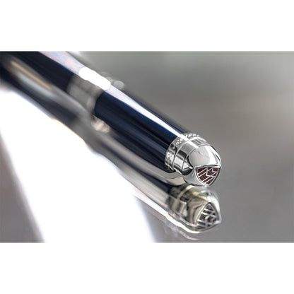 Stilografica Maybach The Peak I Lustrous - Platinum, 18Kt, lacca blu nautico