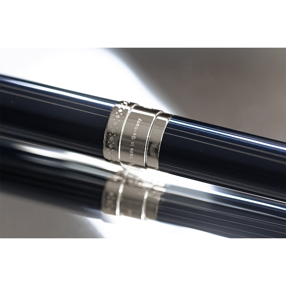 Stilografica Maybach The Peak I Lustrous - Platinum, 18Kt, lacca blu nautico
