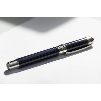 Stilografica Maybach The Peak I Lustrous - Platinum, 18Kt, lacca blu nautico