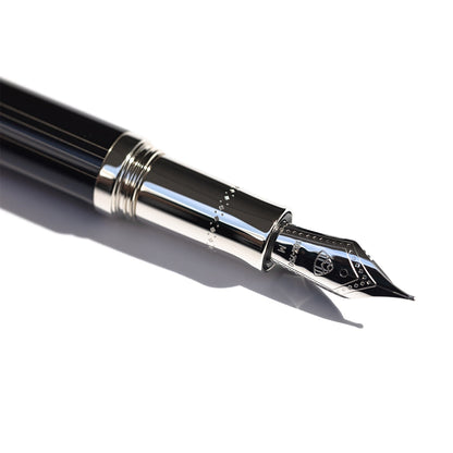 Stilografica Maybach The Peak I Lustrous - Platinum, 18Kt, lacca blu nautico