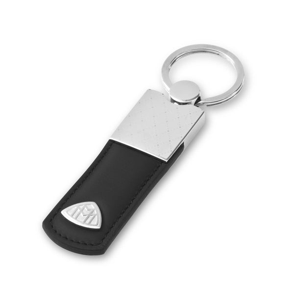 Portachiavi Maybach The Key Moment I vera pelle automobilistica, nero