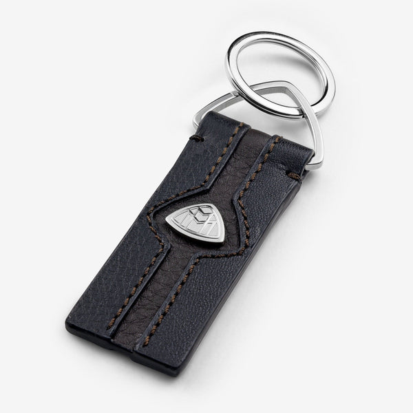 Portachiavi Maybach The Key Moment II in pelle, nero/marrone
