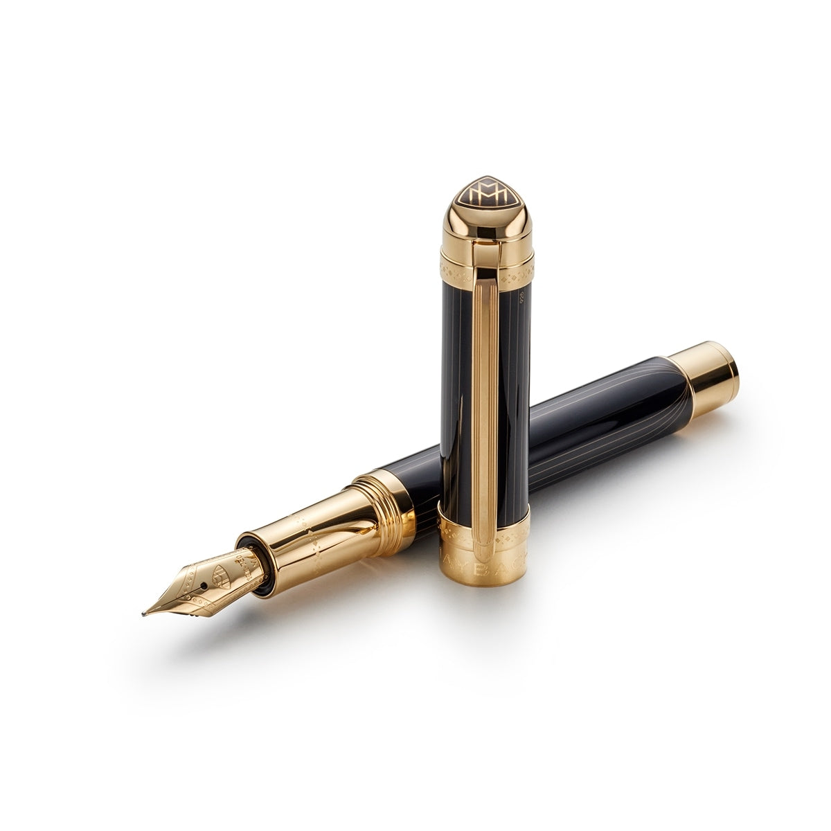 Maybach Stylo plume The Peak I Lustrous - Or, 18 carats, Noir profond