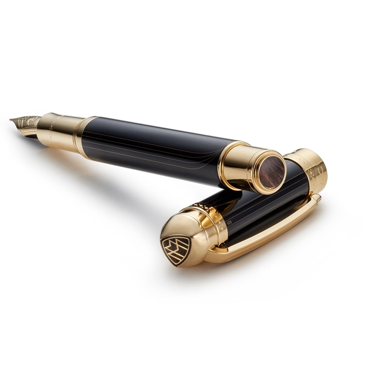 Maybach Stylo plume The Peak I Lustrous - Or, 18 carats, Noir profond