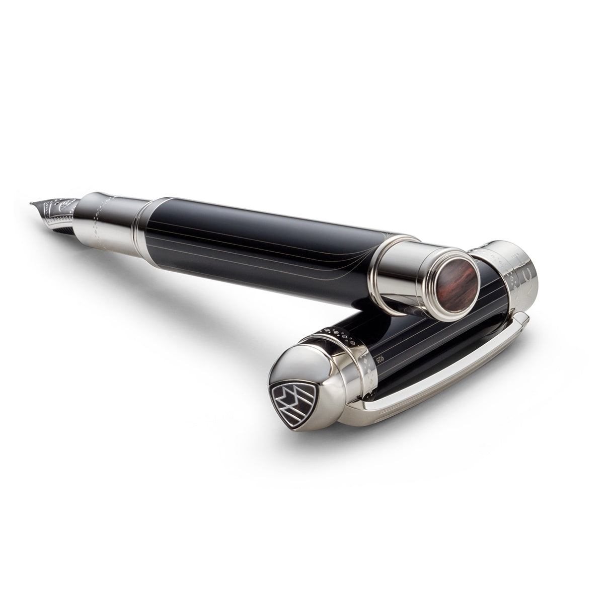 Maybach Stylo plume The Peak I Lustrous - Platinum, 18K, Noir Minuit