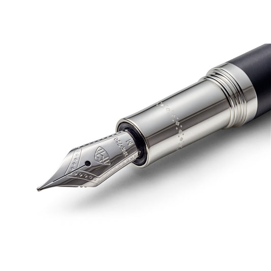 Penna stilografica Maybach The Peak I Volcanic Black - Platinum, 18Kt, Nero Vulcanico