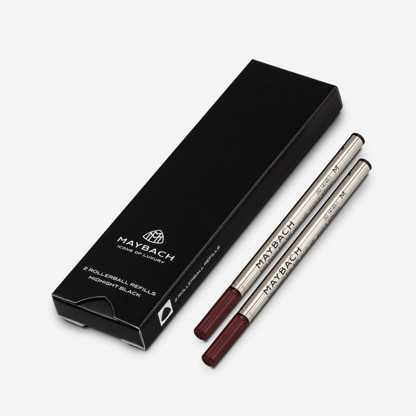 Maybach Tintenrollermine 2er Pack, Midnight Black