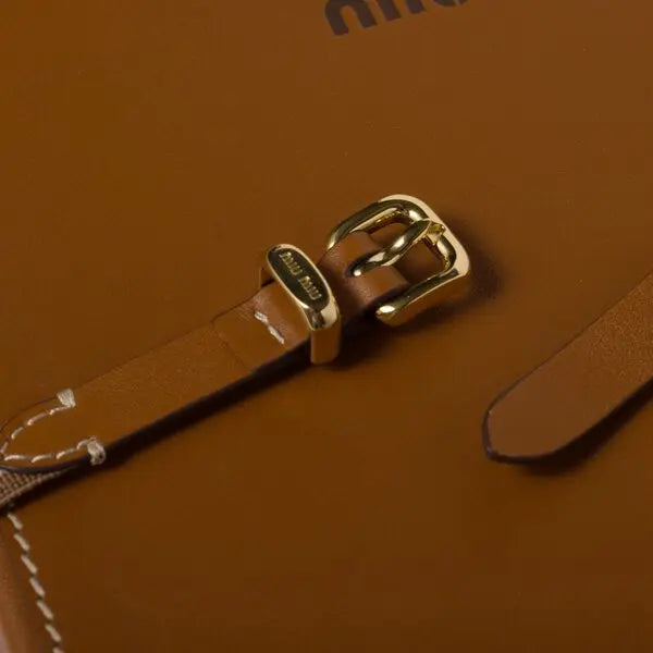 Taccuino Miu Miu in pelle - cognac
