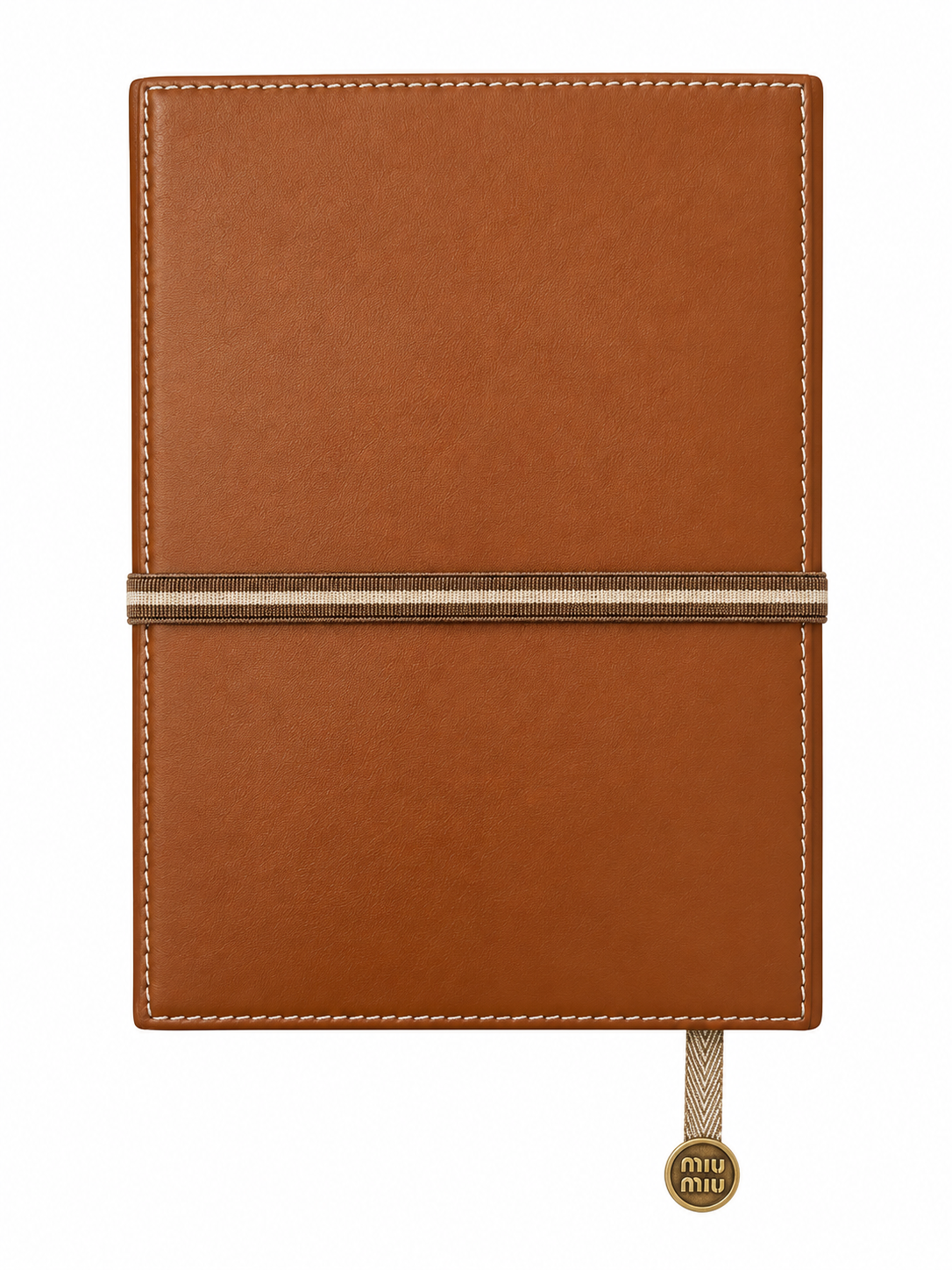 Taccuino Miu Miu in pelle - cognac