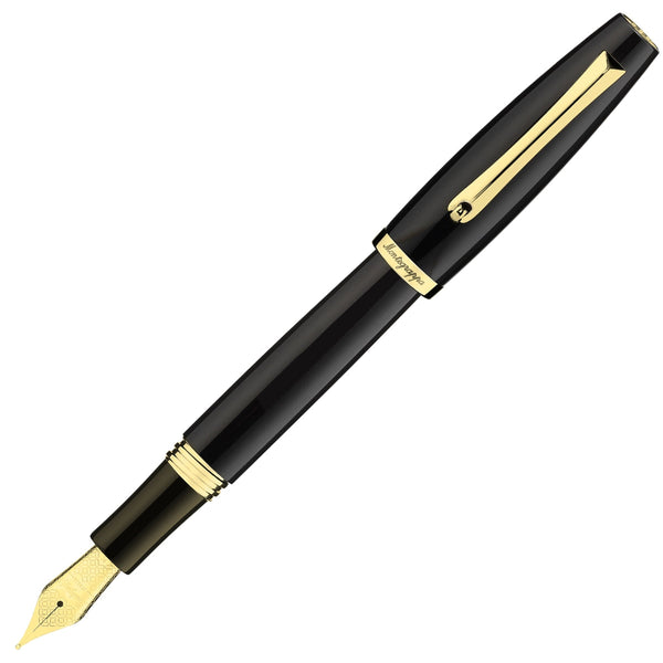 Stylo-plume Montegrappa Manager en or jaune, noir
