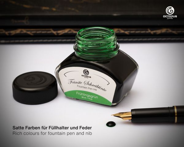 Octopus Fluids Encre de stylo plume classique Vert printemps