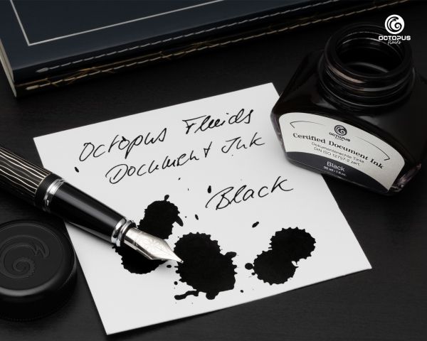 Octopus Fluids Document Inks Noir Certifié DIN ISO 12757-2