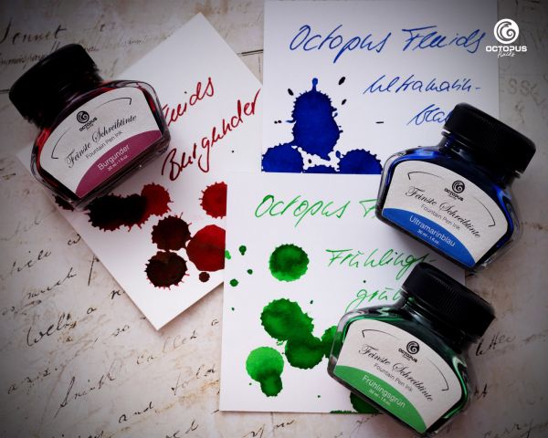 Octopus Fluids Encre de stylo plume classique Vert printemps