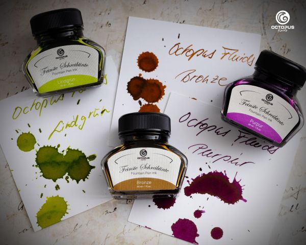 Encre pour stylo plume Octopus Fluids Classic, Pourpre