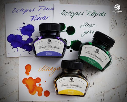 Octopus Fluids Encre pour Stylo Plume Classique Encres de Calligraphie Mangue