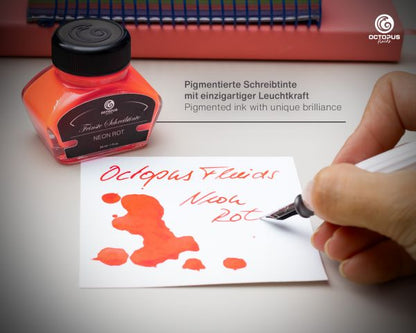 Encre fluo rouge Octopus pour surligneur 30 ml