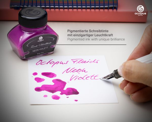 Encre pour surligneur Octopus Fluids Violet Néon avec convertisseur