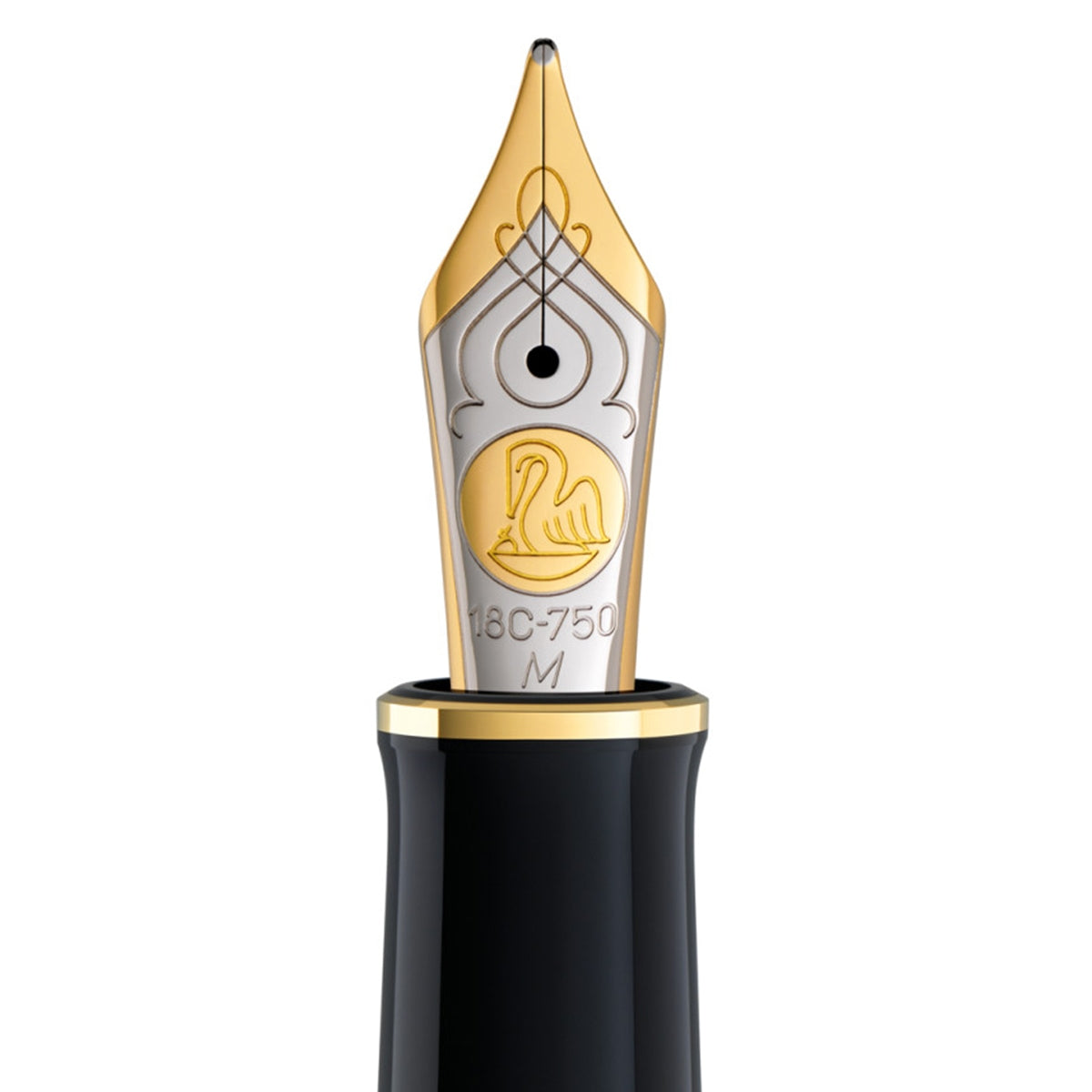 Pelikan, Penna stilografica Souverän M800, pennino 18K, nero