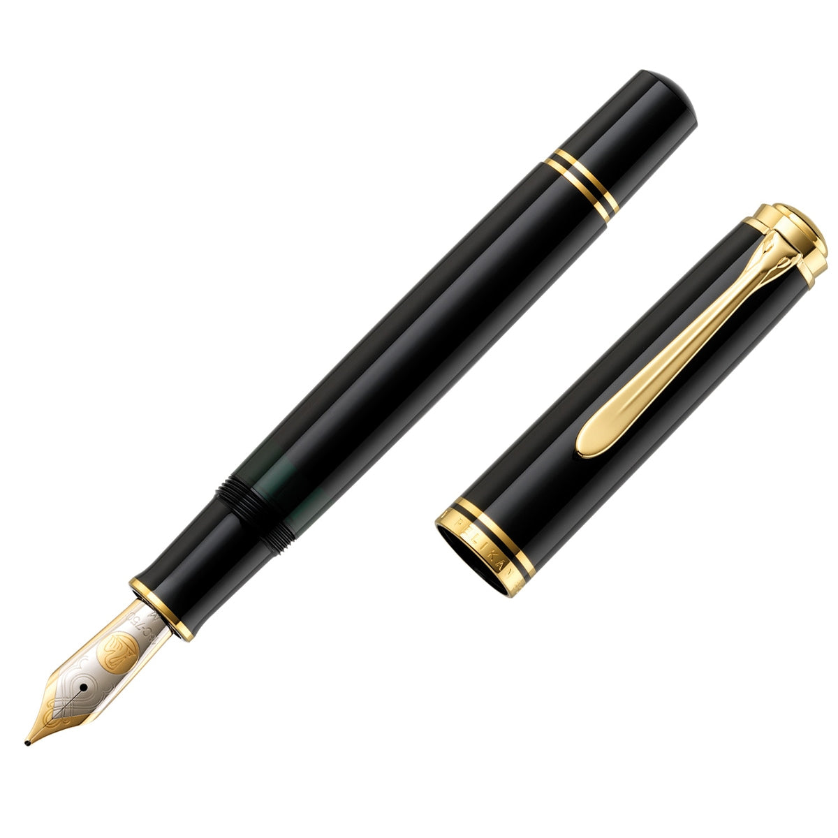 Pelikan, Penna stilografica Souverän M800, pennino 18K, nero