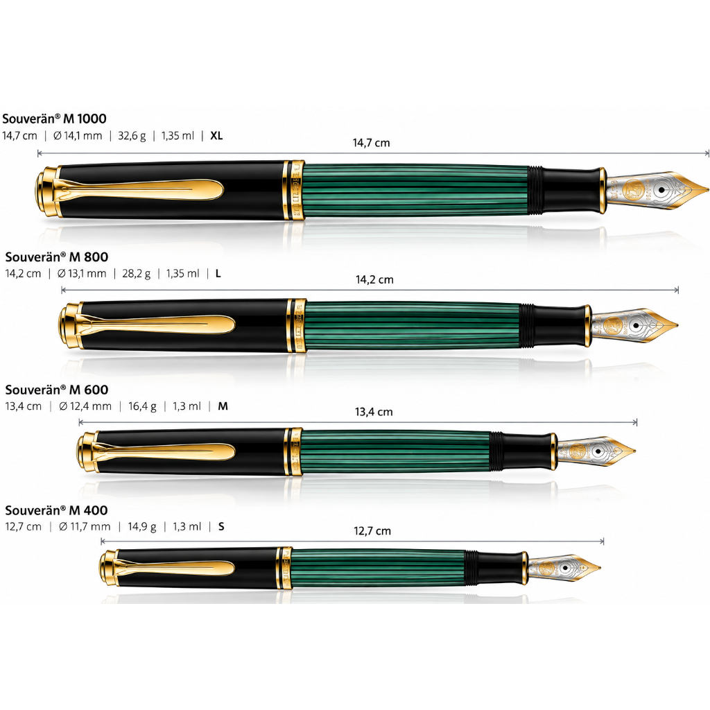 Pelikan, stylo-plume Souverän M1000, plume 18K, noir