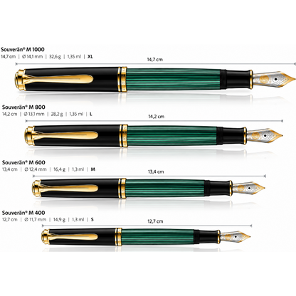 Pelikan, stylo-plume Souverän M1000, plume 18K, noir