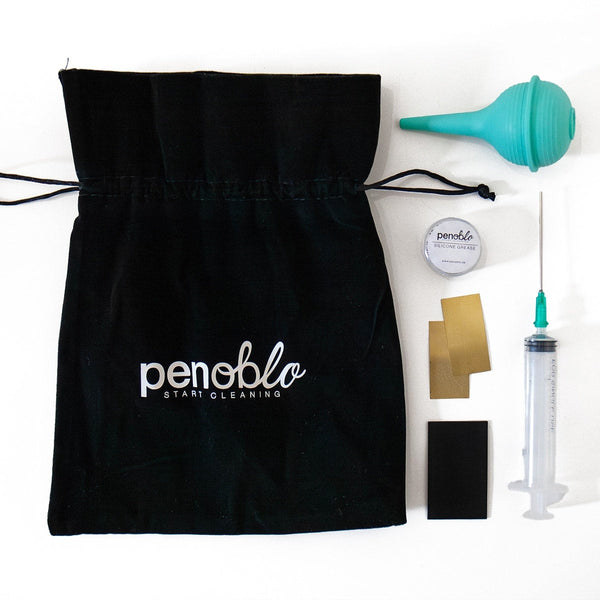 Penoblo, set per la pulizia delle penne stilografiche, 6 pezzi - Tutto il necessario per una perfetta pulizia della penna stilografica
