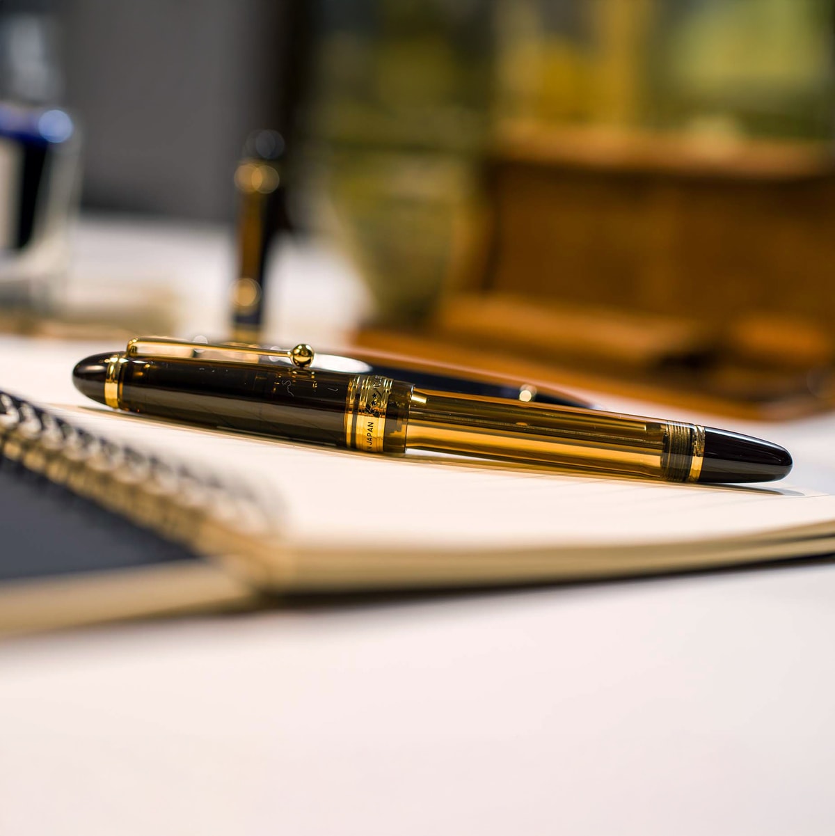 Penna stilografica Pilot Custom 823, 14Kt, marrone