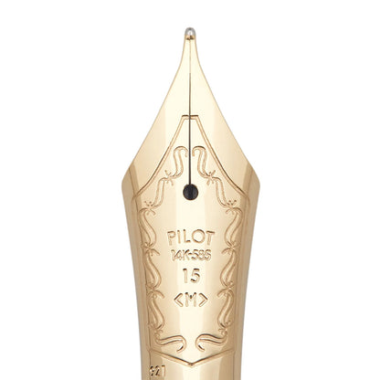 Penna stilografica Pilot Custom 823, 14Kt, nera