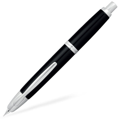 Penna stilografica Pilot Capless Rhodium, 18Kt, nera