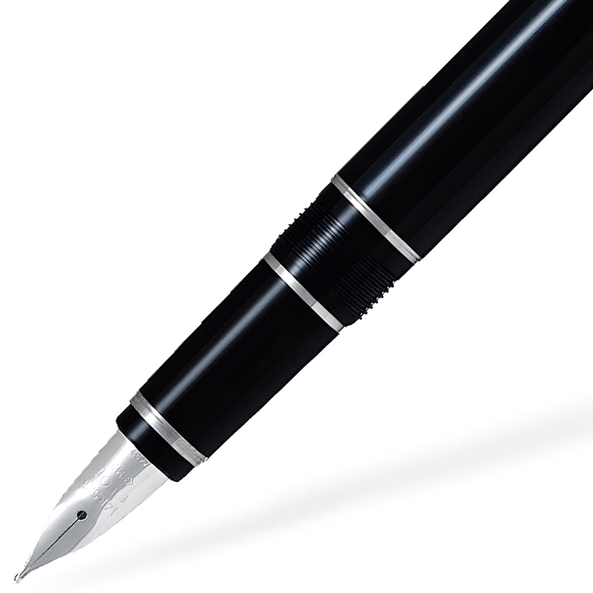 Stylo plume Pilot Falcon or 14 carats, noir
