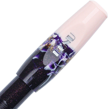 Penna stilografica BENU Pixie argento, crema di prugna