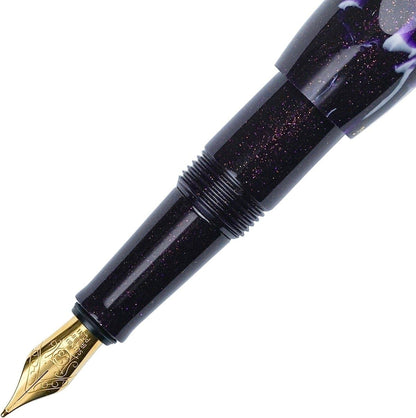Penna stilografica BENU Pixie argento, crema di prugna