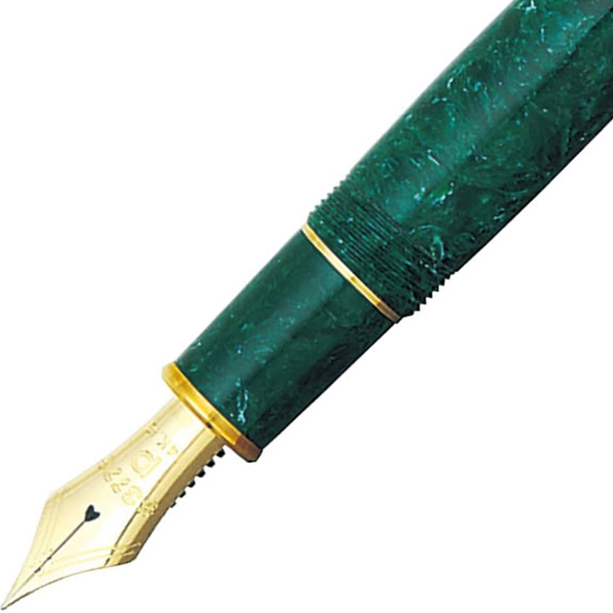 Platinum, penna stilografica, #3776 Century Celluloide, 14Kt, Giada
