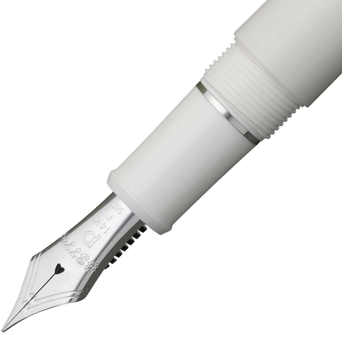 Platinum, penna stilografica, #3776 Century Shape of Heart, elementi decorativi in ottone rodiato 14Kt, avorio