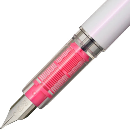 Platinum, stylo-plume, Plaisir Aura, capuchon à clic Merry Pink