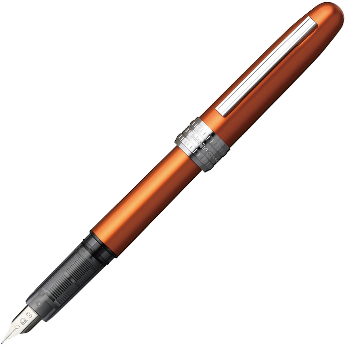 Platinum, Stylo-plume, Plaisir Capuchon à encliquetage Nova Orange