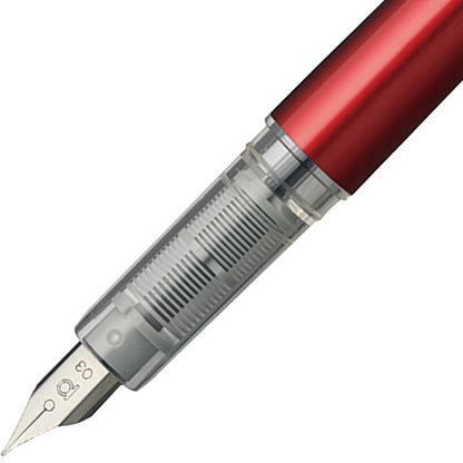 Platinum, stylo-plume, Plaisir capuchon encliquetable rouge