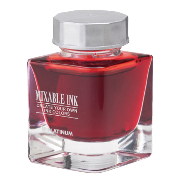 Platinum, calamaio, inchiostro miscelabile Flame Red