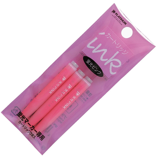 Platinum, cartouche d'encre, surligneur rose fluorescent