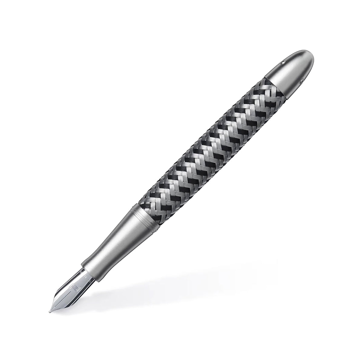 Porsche Design P'3110, stylo-plume Tec Flex, acier inoxydable et noir